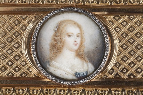 Tabatière or et miniature d'époque Louis XV - Tiron de Nanteuil 1763 - Louis XV
