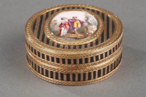 Gold, Enamel, Tortoiseshell and Lacquer Box, Louis XV Period - Louis XV