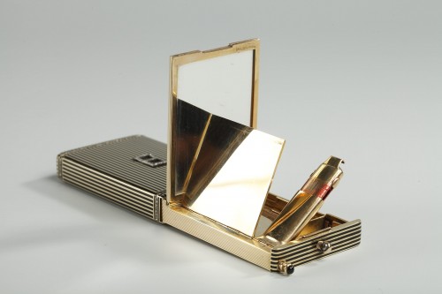 Objects of Vertu  - Gold and Enamel Minaudière Art Deco 1920-1930.