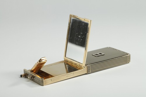Gold and Enamel Minaudière Art Deco 1920-1930. - Art Déco