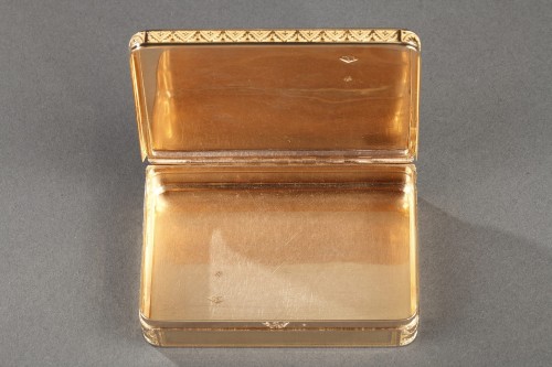 Early 19th century Gold box. Rémond, Lamy, Mercier &amp; Co. à Genève - Restauration - Charles X