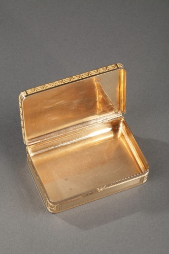 Restauration - Charles X - Early 19th century Gold box. Rémond, Lamy, Mercier &amp; Co. à Genève