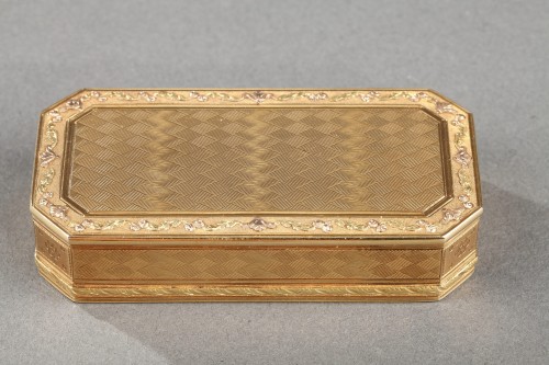 Gold Snuff box Late 18th century - Objects of Vertu Style Louis XVI