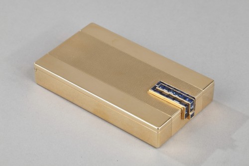 Minaudière en or et saphirs, Cartier - Objets de Vitrine Style Art Déco