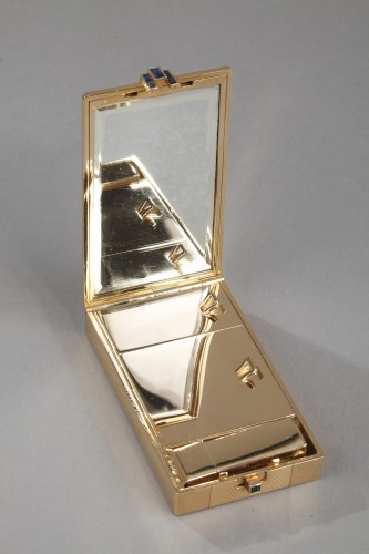 Art Déco - Minaudière en or et saphirs, Cartier