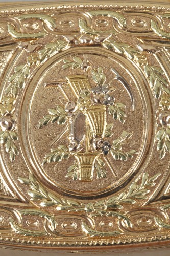 18th century - Louis XVI Gold snuff box. 1780