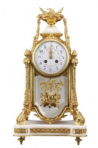 19th century gilt bronze and cristal clock. 