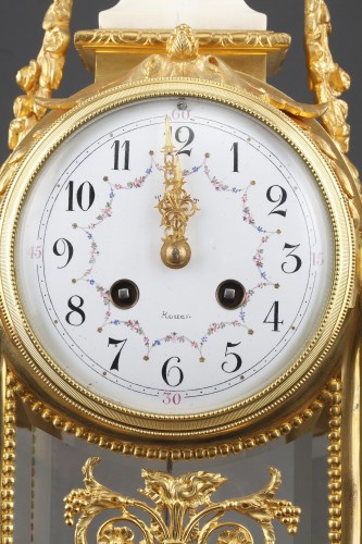 19th century - 19th century gilt bronze and cristal clock. 