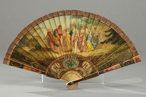 19th century - Mid-19th century Ivory fan Maison Creusy