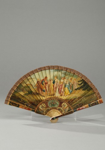 Mid-19th century Ivory fan Maison Creusy - Napoléon III