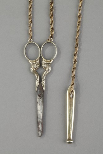 Early 19th century silver gilt chatelaine - Restauration - Charles X