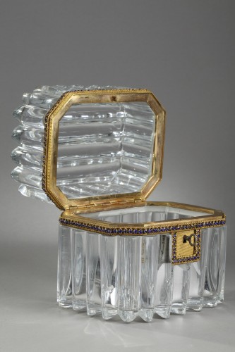 Antiquités - Mid 19th century crystal casket ormolu mountings