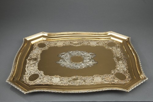 20th century - Silver-Gilt Dressing-Table Service by Lionel Alfred Crichton London, 1917