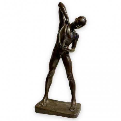 Sculpture Sculpture en Bronze - Athur DUPAGNE (1895-1961) - Laveur d'or