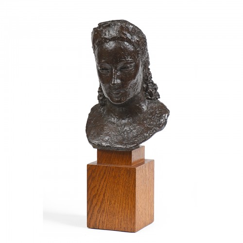 Jean OSOUF (1898-1996) - Buste de femme - Sculpture Style 