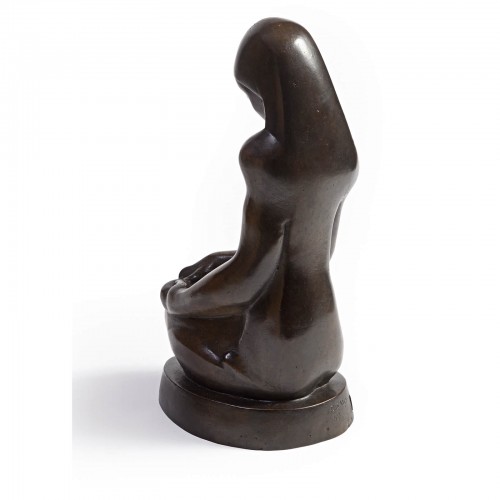 Sculpture Sculpture en Bronze - Joseph CSAKY (1888-1971) - Femme assise sur ses genoux
