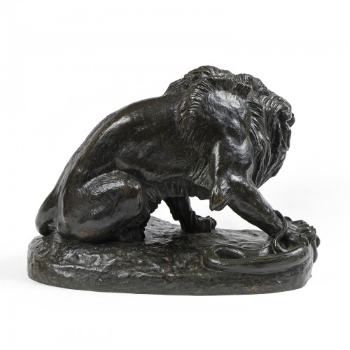  - Antoine-Louis Barye (1795-1875) - Lion au Serpent