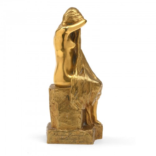 Sculpture Sculpture en Bronze - Paul-Albert Bartholomé (1848-1928) - Le Chagrin