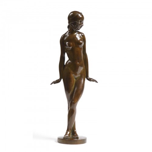 François-Émile POPINEAU (1887-1951) - Messaouda Dancer - Sculpture Style 