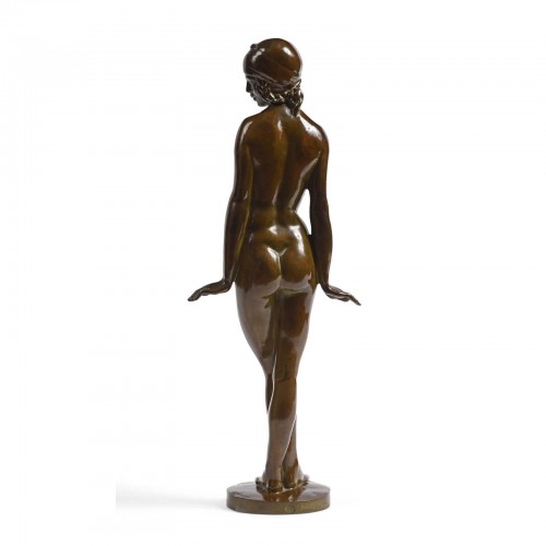 Sculpture Sculpture en Bronze - François-Émile POPINEAU (1887-1951) - Danseuse Messaouda