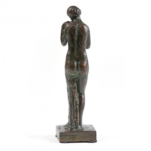 Gilbert PRIVAT (1892-1969) - Jeune fille à la colombe - Sculpture Style 