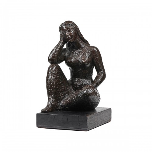 Lucien GIBERT (1904-1988) - Jeune femme assise