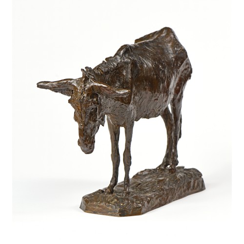Georges LHOSTE (1860-1914) - Âne - Sculpture Style 