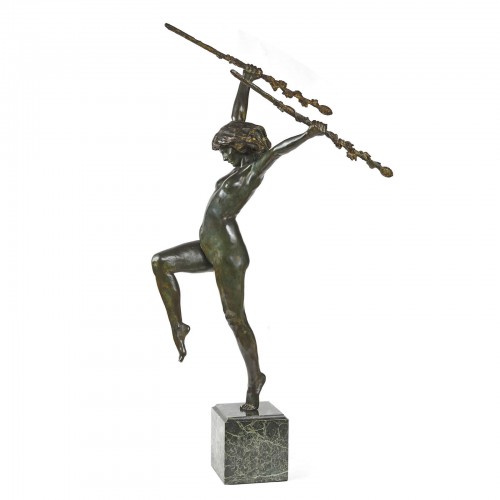 Camille ALAPHILIPPE (1874 - Après 1941?) - La Bacchante - Sculpture Style Art nouveau