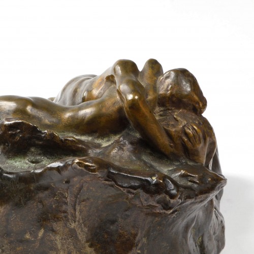 Joseph Bernard (1866-1931) - Étreinte sur les vagues - Sculpture Style 