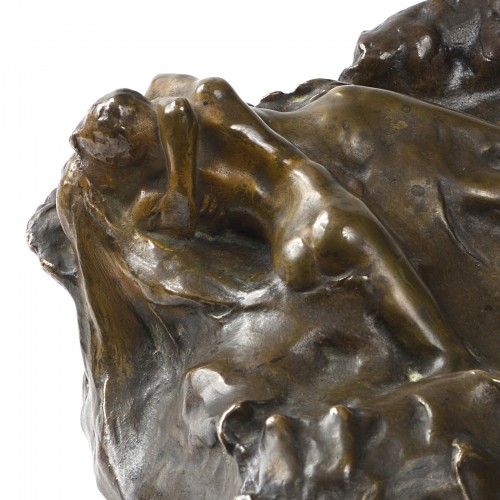 Sculpture Sculpture en Bronze - Joseph Bernard (1866-1931) - Étreinte sur les vagues
