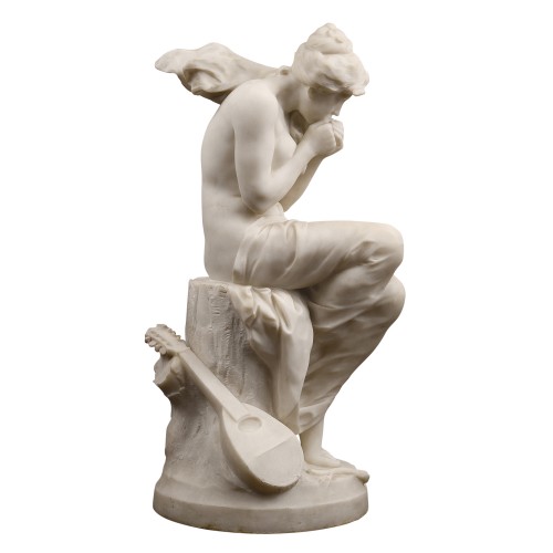 Georges SAULO (1865-1945) - La Frileuse - Sculpture Style 