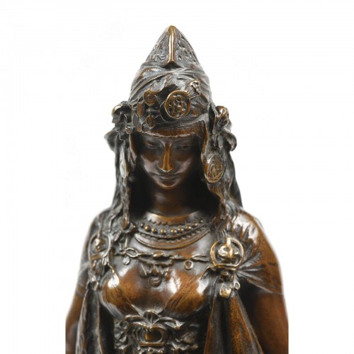 Théodore RIVIÉRE (1857-1912) - Cartage ou Salammbô et Matho - Sculpture Style 