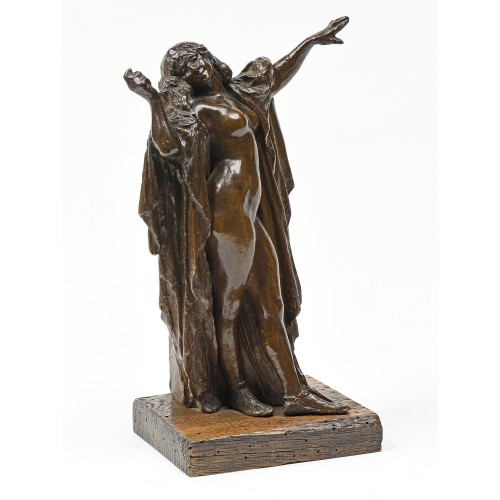 Théodore RIVIERE (1857-1912) - La Désenchantée - Sculpture Style 