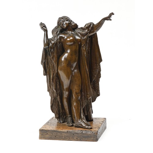 Sculpture Sculpture en Bronze - Théodore RIVIERE (1857-1912) - La Désenchantée