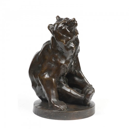Georges GARDET (1863-1939) - Seated Bear - Sculpture Style 