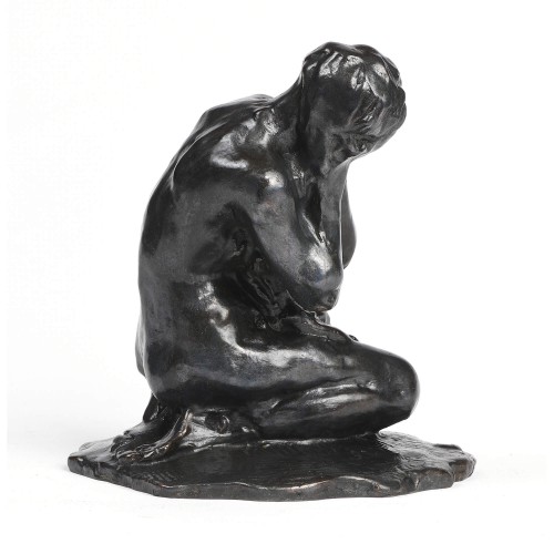 Sculpture Sculpture en Bronze - Denys PUECH (1854-1942) - Héro pleurant Léandre