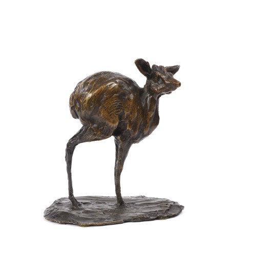 Sculpture Sculpture en Bronze - Guido RIGHETTI (1875-1958) - Gazelle Dig-Dig