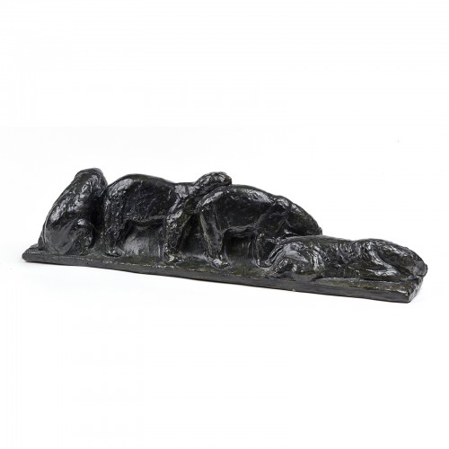 Sculpture Sculpture en Bronze - Albéric COLLIN (1886-1962) - Ours Polaires