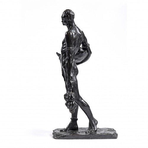 Sculpture Sculpture en Bronze - Alfredo PINA (1887-1966) - Le porteur de bananes