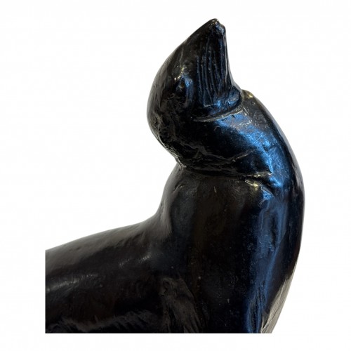 Albéric COLLIN (1886-1962) - Otarie s'éveillant - Sculpture Style 