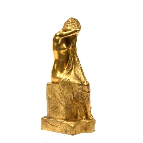 Sculpture Sculpture en Bronze - Paul-Albert BARTHOLOMÉ (1848-1928) - "Le Chagrin"