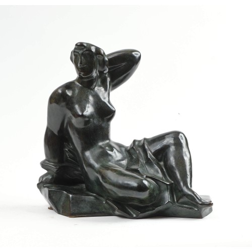 Sculpture Sculpture en Bronze - Arno BREKER (1900-1991) - Jeune femme Assise