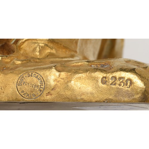 XXe siècle - Paul-Albert BARTHOLOMÉ (1848-1928) - Jeune femme accroupie