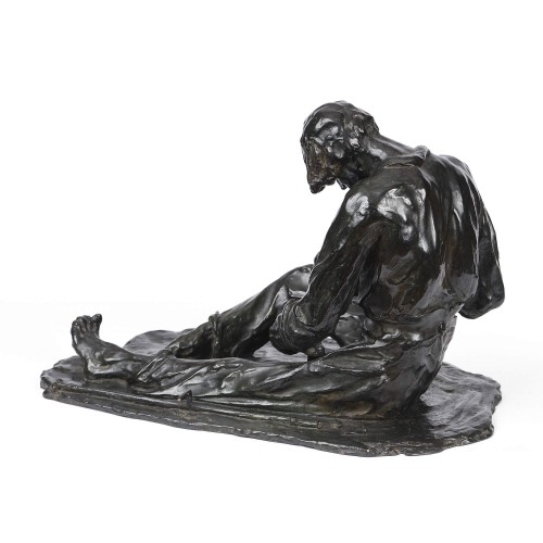 Alfredo PINA (1887-1966) - Faucheur aiguisant son fer - Galerie Paris Manaus