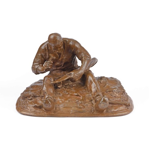 Henri BOUCHARD (1875-1960) - Rebatteur de faux - Sculpture Style 