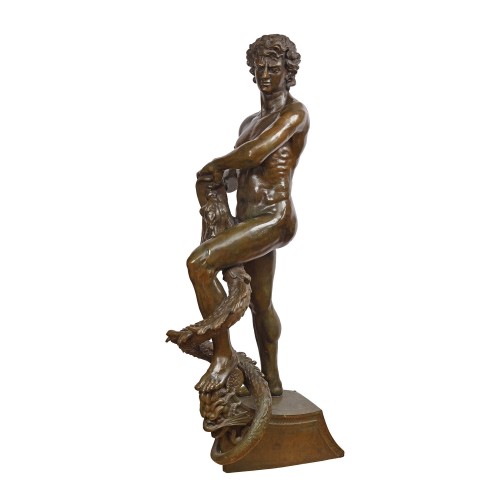 19th century - Pio WELONSKI (1849-1931) - Apollon combattant le Serpent Python