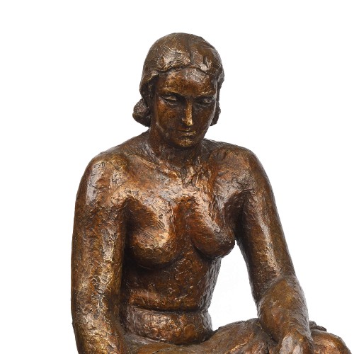 René COLLAMARINI (1904-1983) - Baigneuse assise - 