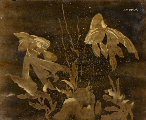 Jean DUNAND (1877-1942) - Japanese fish, Lacquer