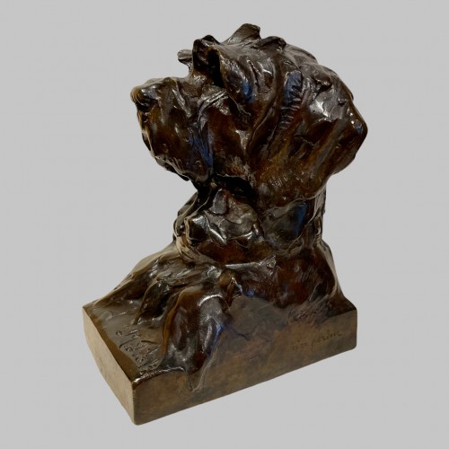 Maximilien-louis Fiot (1886-1953) - Paire de Bustes de Chiens - Galerie Paris Manaus