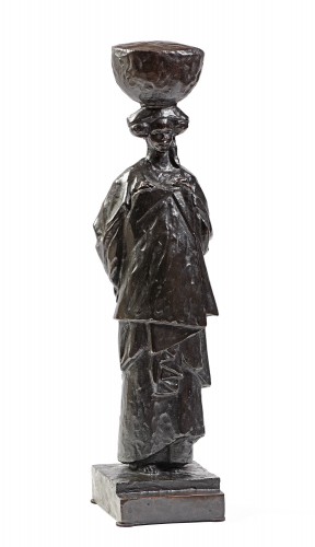 Jean BOEDTS (1904-1973) - Maternité au panier - Sculpture Style 